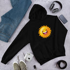 Sun Cartoon Unisex Hooded Sweatshirt — Black