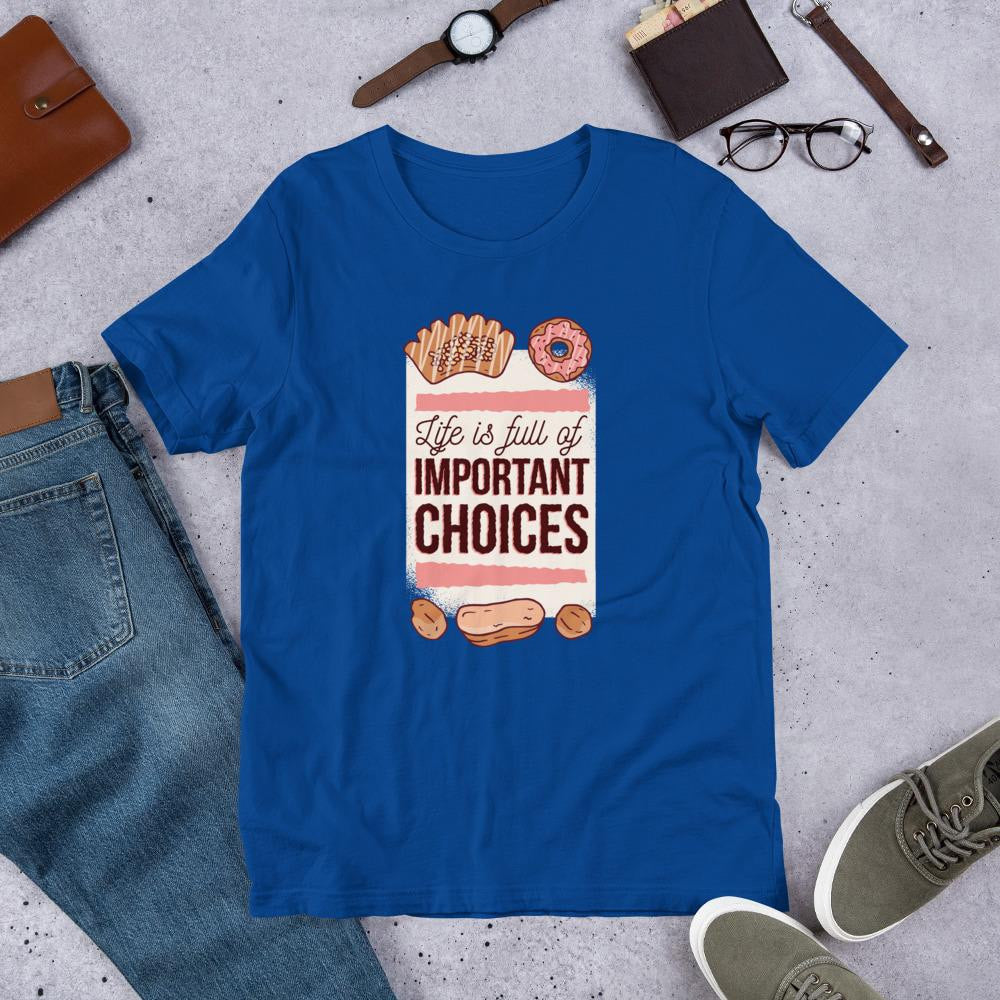 Sweet Choices Half Sleeve T-Shirt — Blue