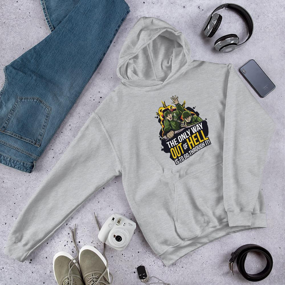 The Only Way Unisex Hooded Sweatshirt — Grey