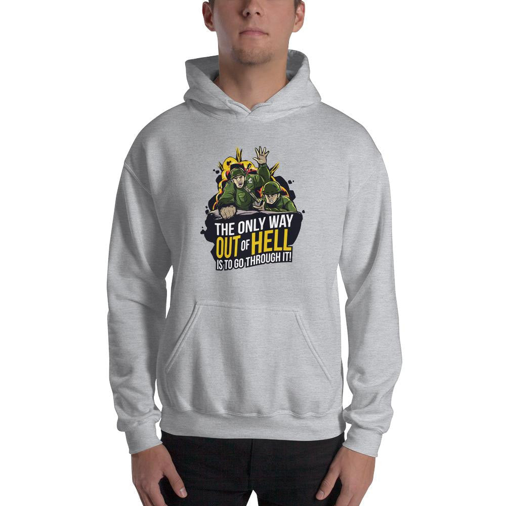 The Only Way Unisex Hooded Sweatshirt — detail view 4