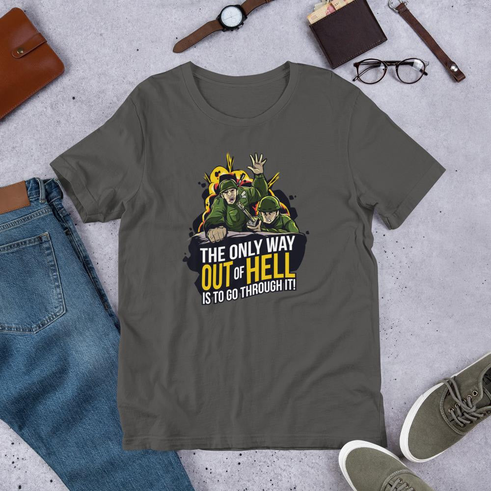 The Only Way Half Sleeve T-Shirt — Charcoal