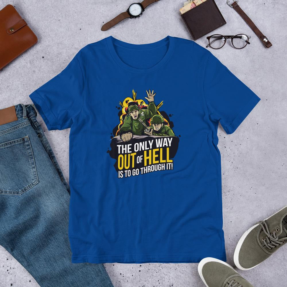 The Only Way Half Sleeve T-Shirt — Blue
