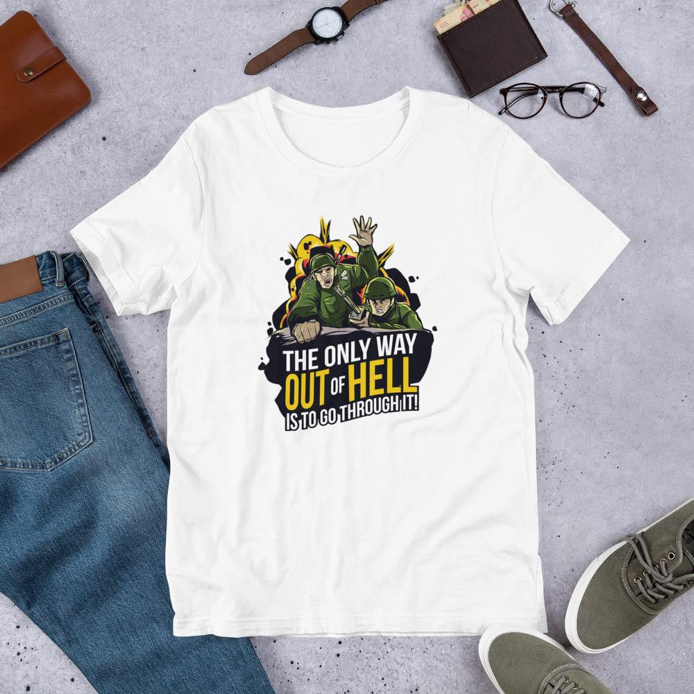 The Only Way Half Sleeve T-Shirt — White