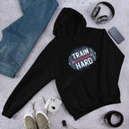 Train Hard Unisex Hooded Sweatshirt — Black