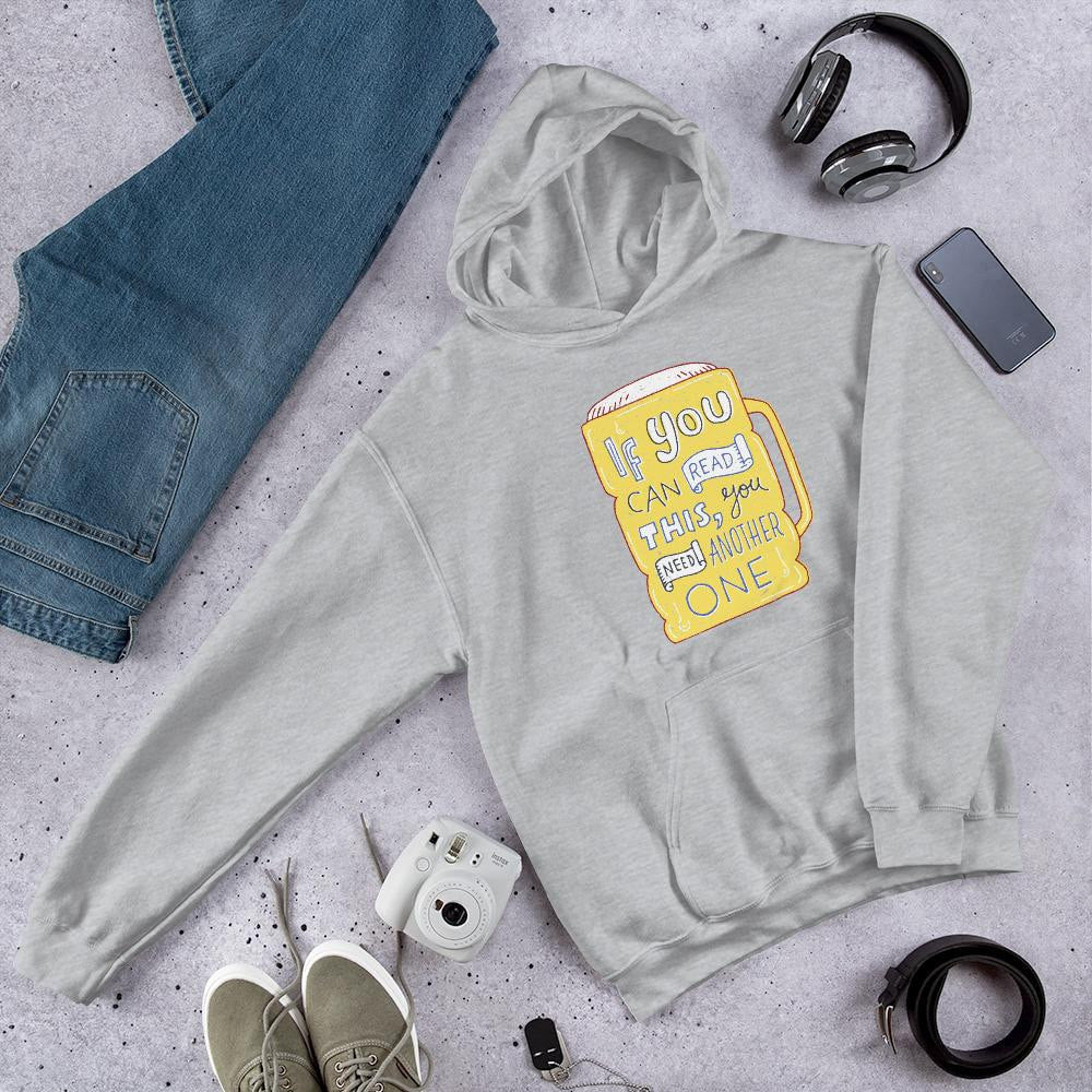 Another Beer Unisex Hooded Sweatshirt — Grey