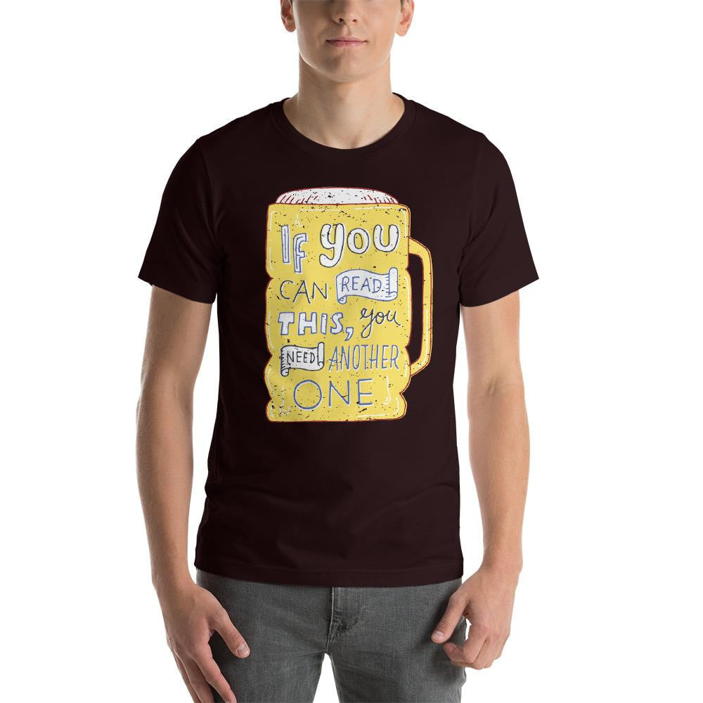 Another Beer Half Sleeve T-Shirt — Black