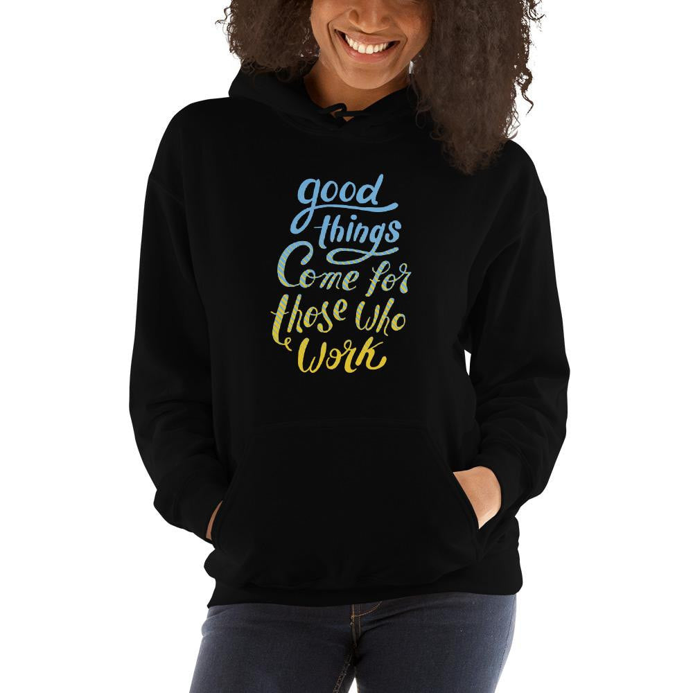 Good Things Unisex Hooded Sweatshirt — detail view 4