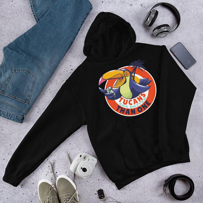 Tucan Drinking Beer Unisex Hooded Sweatshirt
