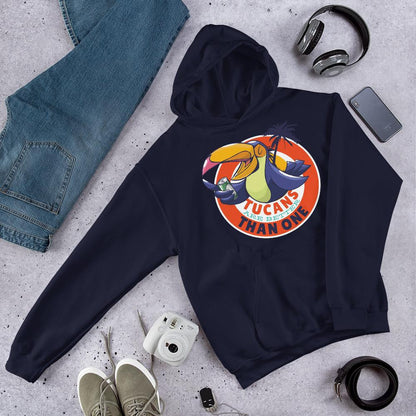 Tucan Drinking Beer Unisex Hooded Sweatshirt