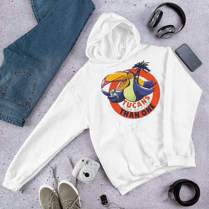 Tucan Drinking Beer Unisex Hooded Sweatshirt