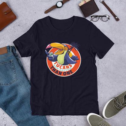 Tucan Drinking Beer Half Sleeve T-Shirt