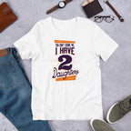 Two Daughters Half Sleeve T-Shirt — White
