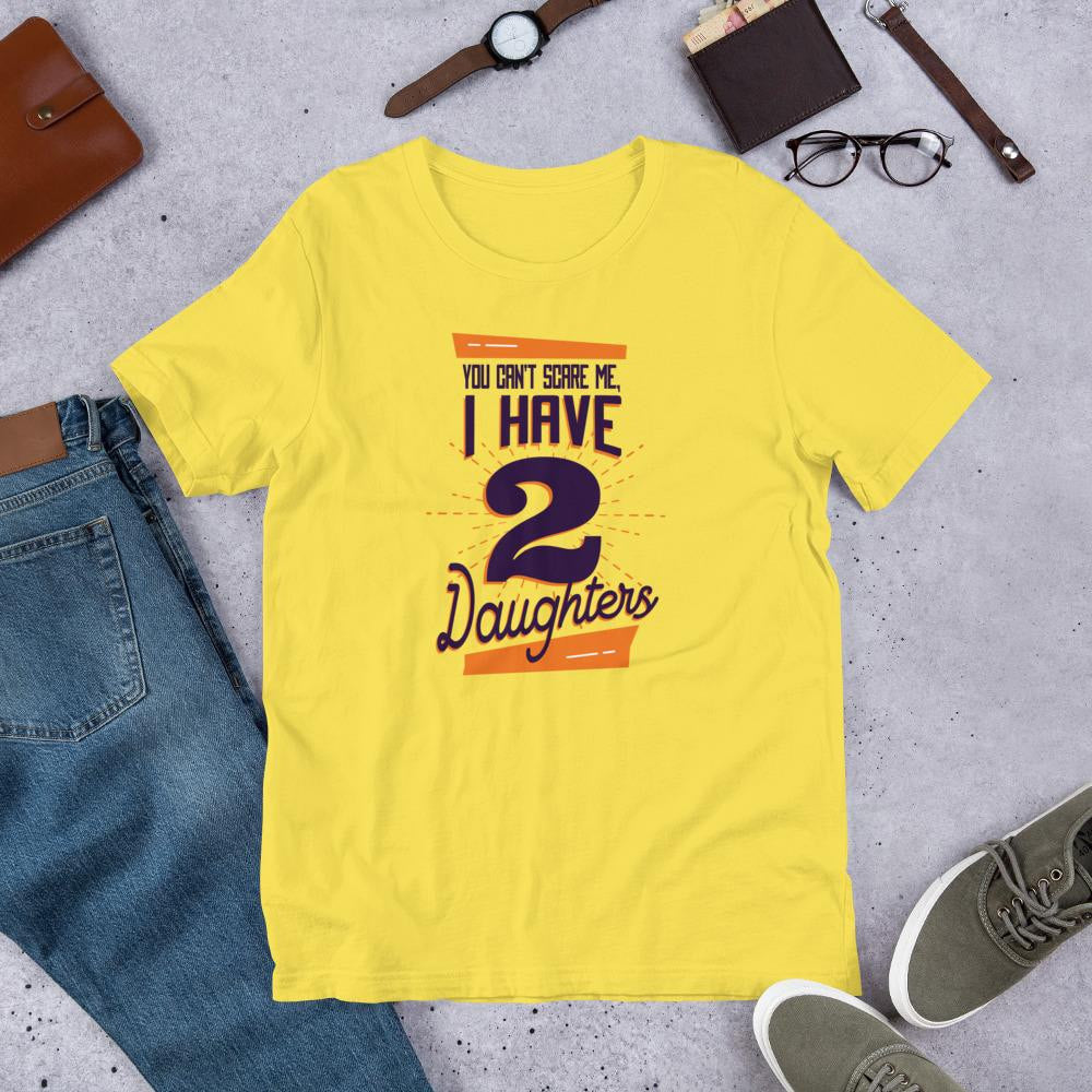 Two Daughters Half Sleeve T-Shirt — Yellow