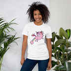 Pink Unicorn Half Sleeve T-Shirt — detail view 11