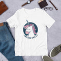 Unicorn Smiles Half Sleeve T-Shirt — White