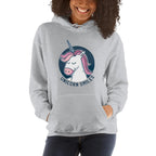 Unicorn Smiles Unisex Hooded Sweatshirt — detail view 3