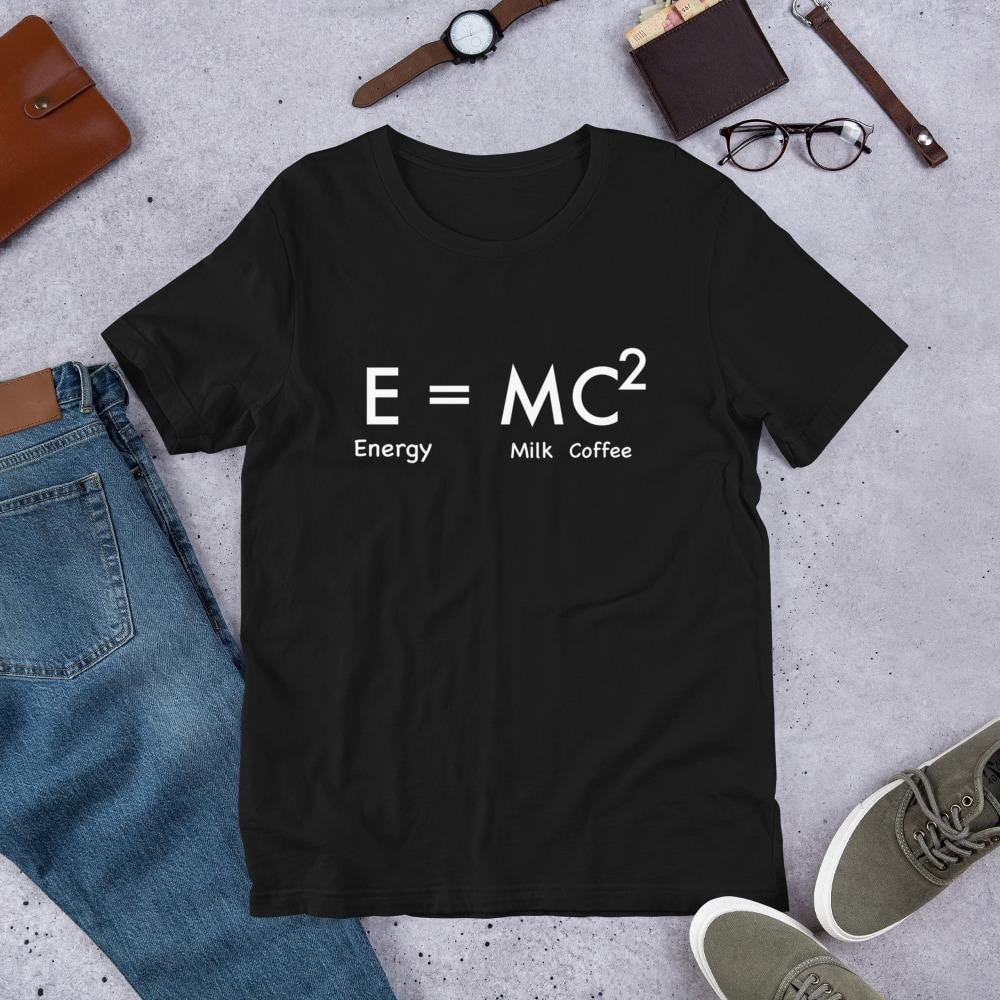 New Energy Equation Men/Unisex Half Sleeve T-Shirt — Black