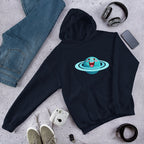 Uranus Cartoon Unisex Hooded Sweatshirt — Navy