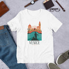 Venice Italy Half Sleeve T-Shirt — White