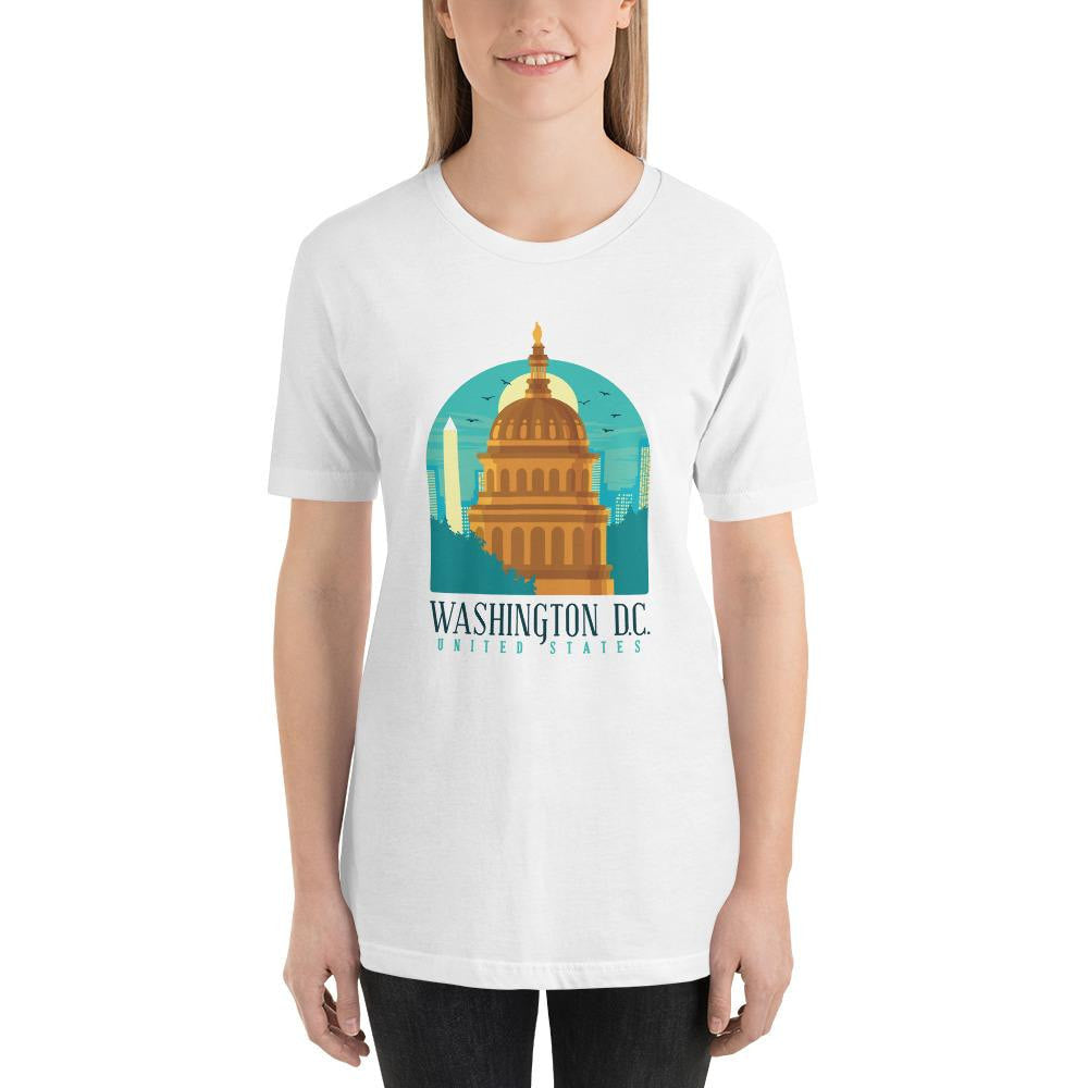 Washington D.C. Half Sleeve T-Shirt — back view