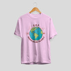 Whisper Around The World Unisex Half Sleeve T-Shirt — Light Pink
