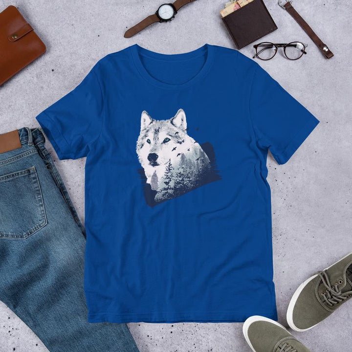 Forest Wolf Half Sleeve T-Shirt