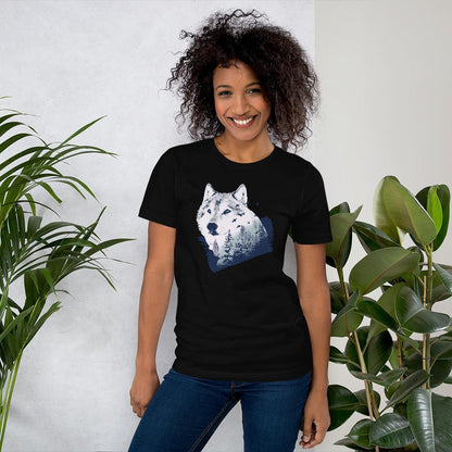 Forest Wolf Half Sleeve T-Shirt