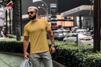 Men/Unisex Plain Half Sleeve T-Shirt — Yellow