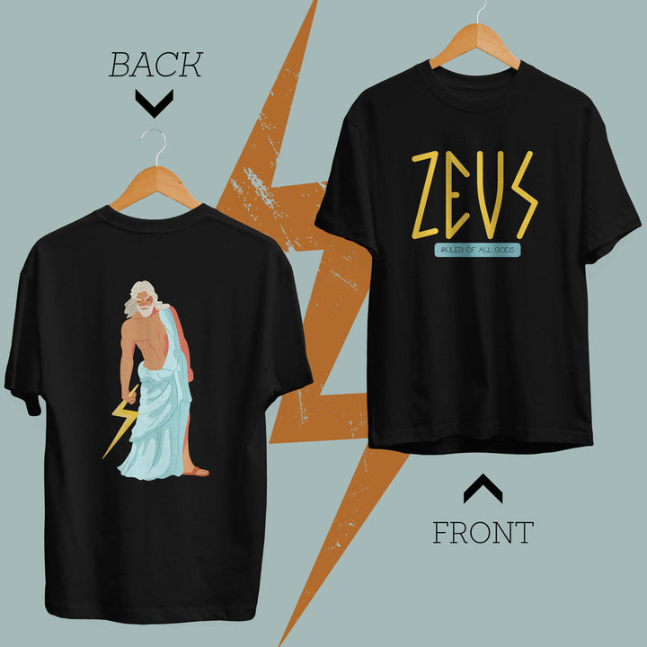 Zeus Greek God Half-Sleeve T-Shirt