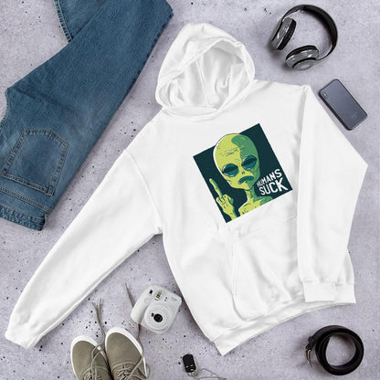 Humans Suck Alien Unisex Hooded Sweatshirt