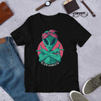 Alien Gangsta Unisex Half Sleeve T-Shirt — Black