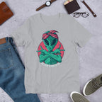 Alien Gangsta Unisex Half Sleeve T-Shirt — Grey