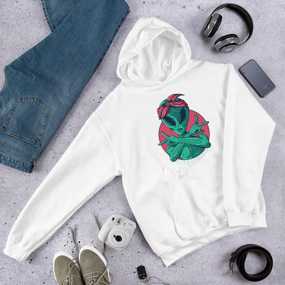 Alien Gangsta Unisex Hooded Sweatshirt