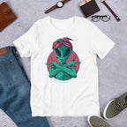 Alien Gangsta Unisex Half Sleeve T-Shirt — White