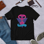 Greetings Humans Half Sleeve T-Shirt — Black