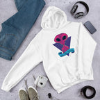 Greetings humans Unisex Hooded Sweatshirt — White