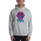 Greetings humans Unisex Hooded Sweatshirt — detail view 2