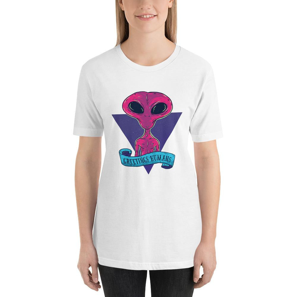 Greetings Humans Half Sleeve T-Shirt — detail view 10
