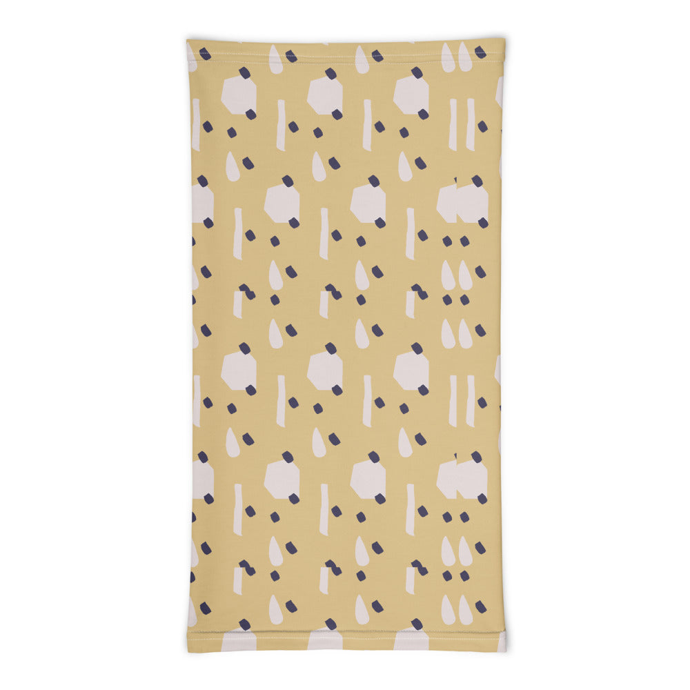 Splash & Dots Neck Gaiter #Mint-Yellow