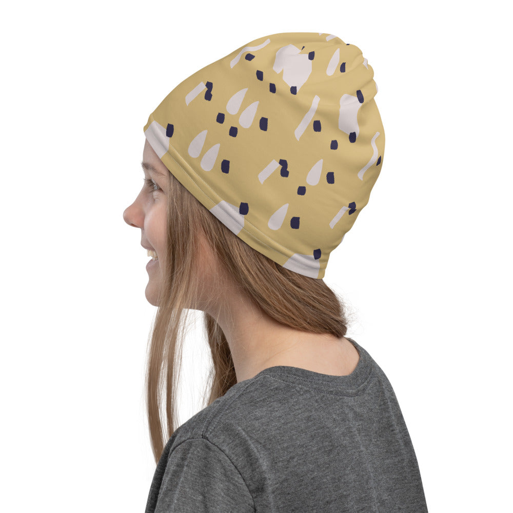 Splash & Dots Neck Gaiter #Mint-Yellow