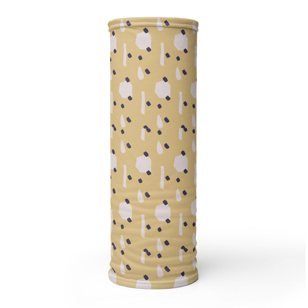 Splash & Dots Neck Gaiter #Mint-Yellow
