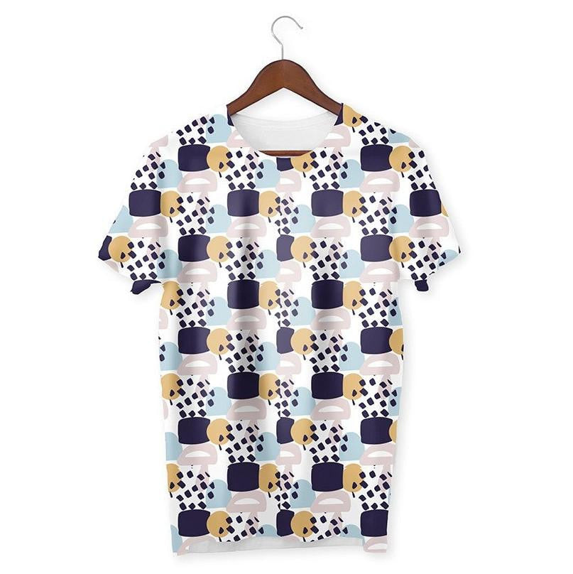 Colorful Collage Pattern T-Shirt