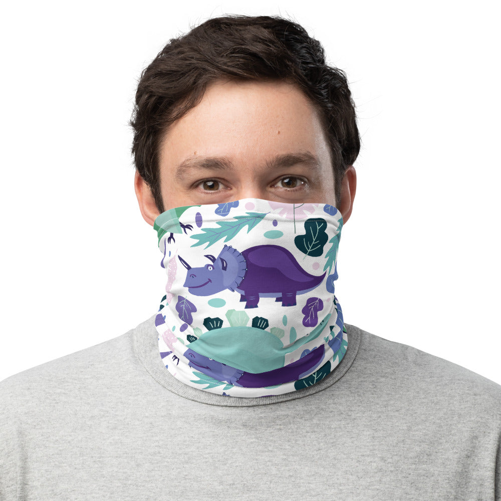 Dino Pattern Neck Gaiter