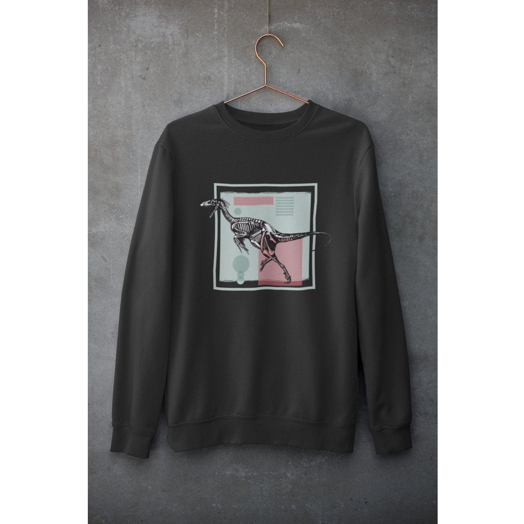 Dromaeosaurus Unisex Sweatshirt — Black