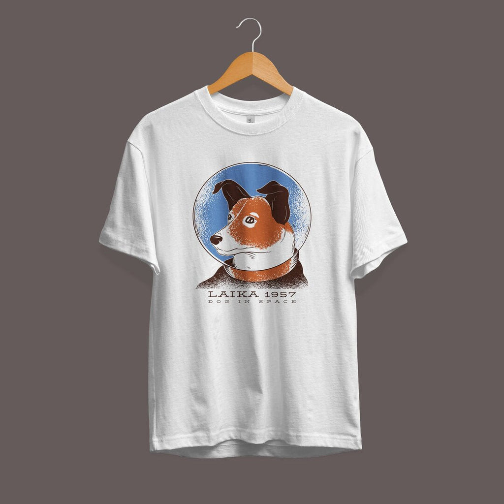 Laika 1957 Half Sleeve T-Shirt — White