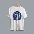 Flat Earth Half-Sleeve T-Shirt — White