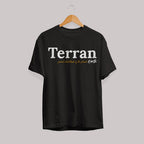 Terran Unisex Half Sleeve T-Shirt — Black