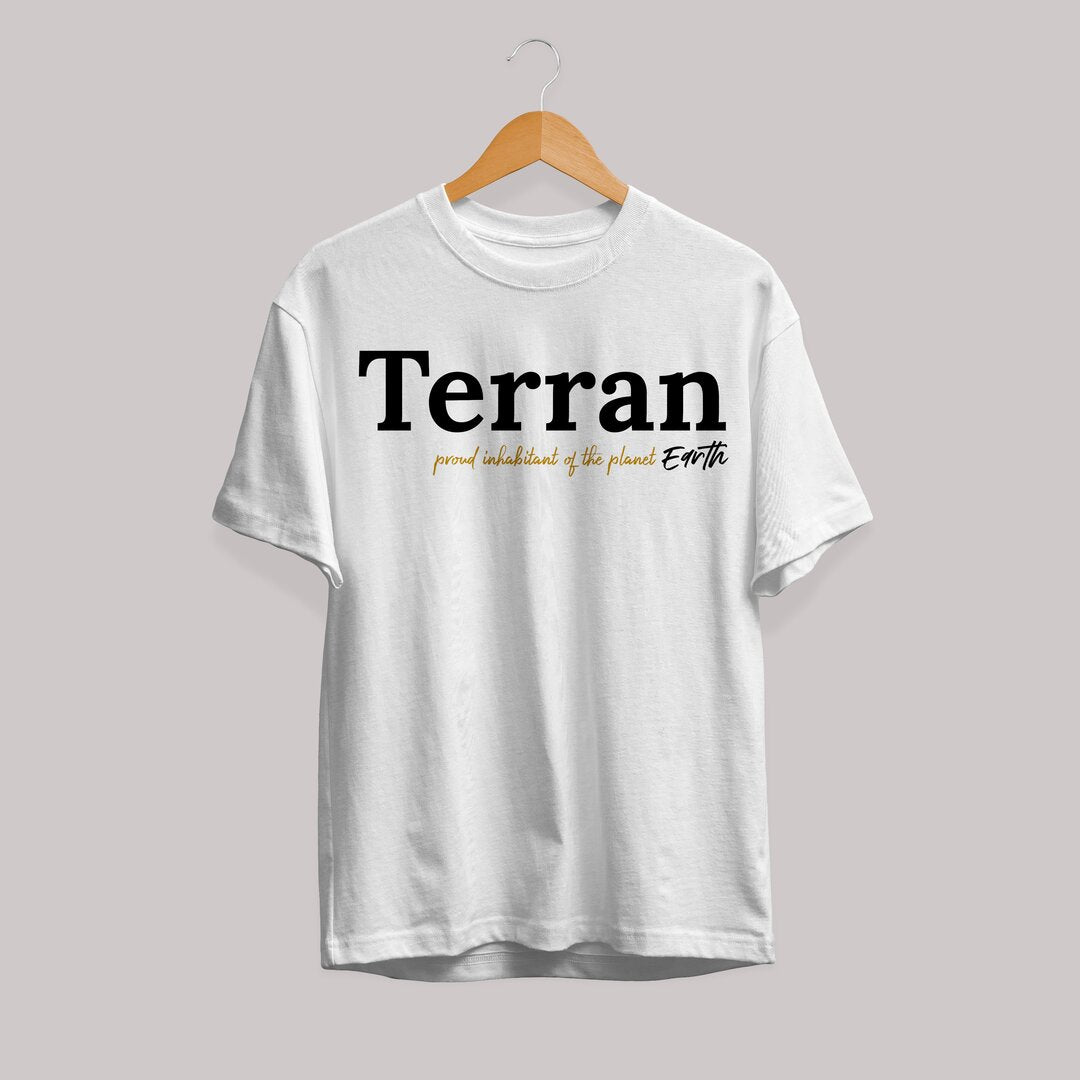 Terran Half Sleeve T-Shirt — White