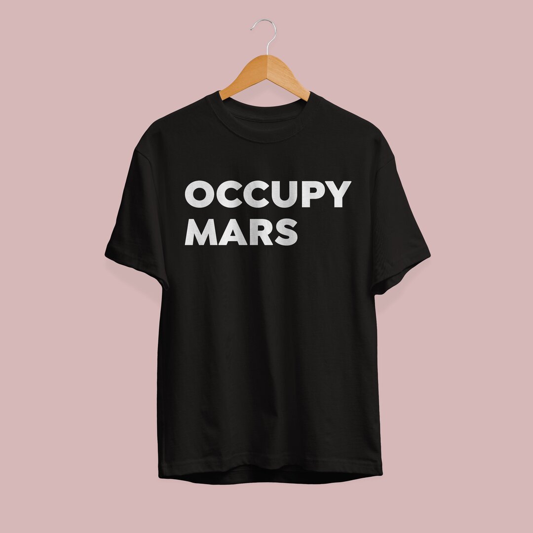 Occupy Mars Unisex Half Sleeve T-Shirt #Plus-sizes