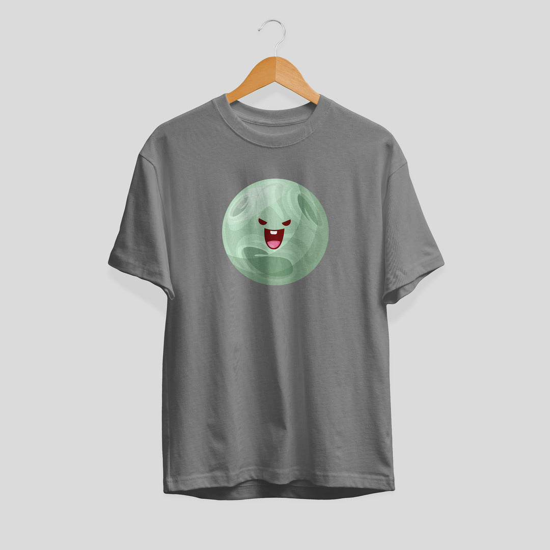 Venus Cartoon Unisex Half-Sleeve T-Shirt — Grey